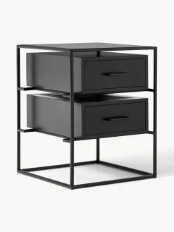 Mesitas De Noche|Mesitas De Noche>Westwing Collection Mesita de noche de madera de mango Lyle Negro