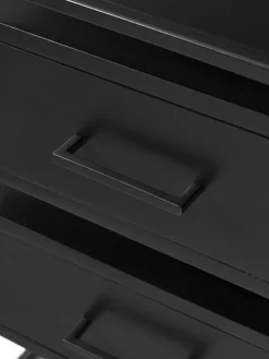 Mesitas De Noche|Mesitas De Noche></noscript>Westwing Collection Mesita de noche de madera de mango Lyle Negro