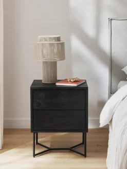 Clearance Mesita de noche de madera de mango Luca Mesitas De Noche|Mesitas De Noche