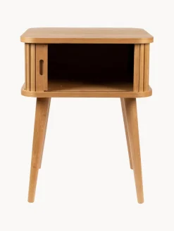 Best Mesita de noche de madera Barbier, puerta corredera Mesitas De Noche|Mesitas De Noche