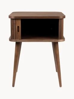 Mesitas De Noche|Mesitas De Noche></noscript>Zuiver Mesita de noche de madera Barbier, puerta corredera Madera de nogal