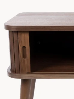 Mesitas De Noche|Mesitas De Noche></noscript>Zuiver Mesita de noche de madera Barbier, puerta corredera Madera de nogal