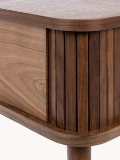 Mesitas De Noche|Mesitas De Noche></noscript>Zuiver Mesita de noche de madera Barbier, puerta corredera Madera de nogal