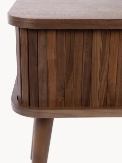 Mesitas De Noche|Mesitas De Noche></noscript>Zuiver Mesita de noche de madera Barbier, puerta corredera Madera de nogal