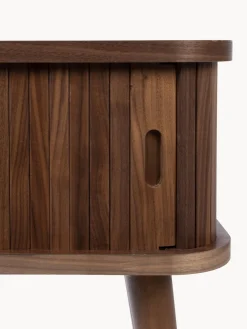 Mesitas De Noche|Mesitas De Noche></noscript>Zuiver Mesita de noche de madera Barbier, puerta corredera Madera de nogal