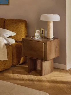 Sale Mesita de noche de madera de roble Chandler Mesitas De Noche|Mesitas De Noche