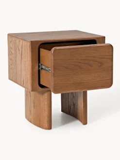 Sale Mesita de noche de madera de roble Chandler Mesitas De Noche|Mesitas De Noche