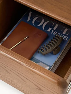 Sale Mesita de noche de madera de roble Chandler Mesitas De Noche|Mesitas De Noche