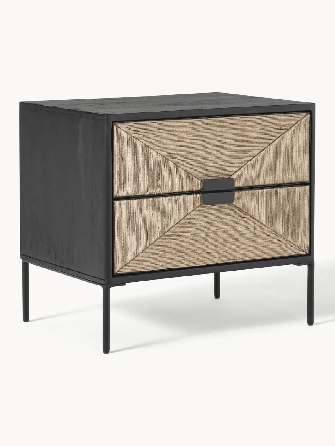 Hot Mesita de noche de madera de mango June, con cajones Mesitas De Noche|Mesitas De Noche