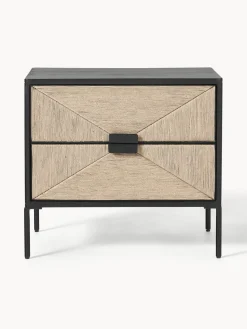 Hot Mesita de noche de madera de mango June, con cajones Mesitas De Noche|Mesitas De Noche