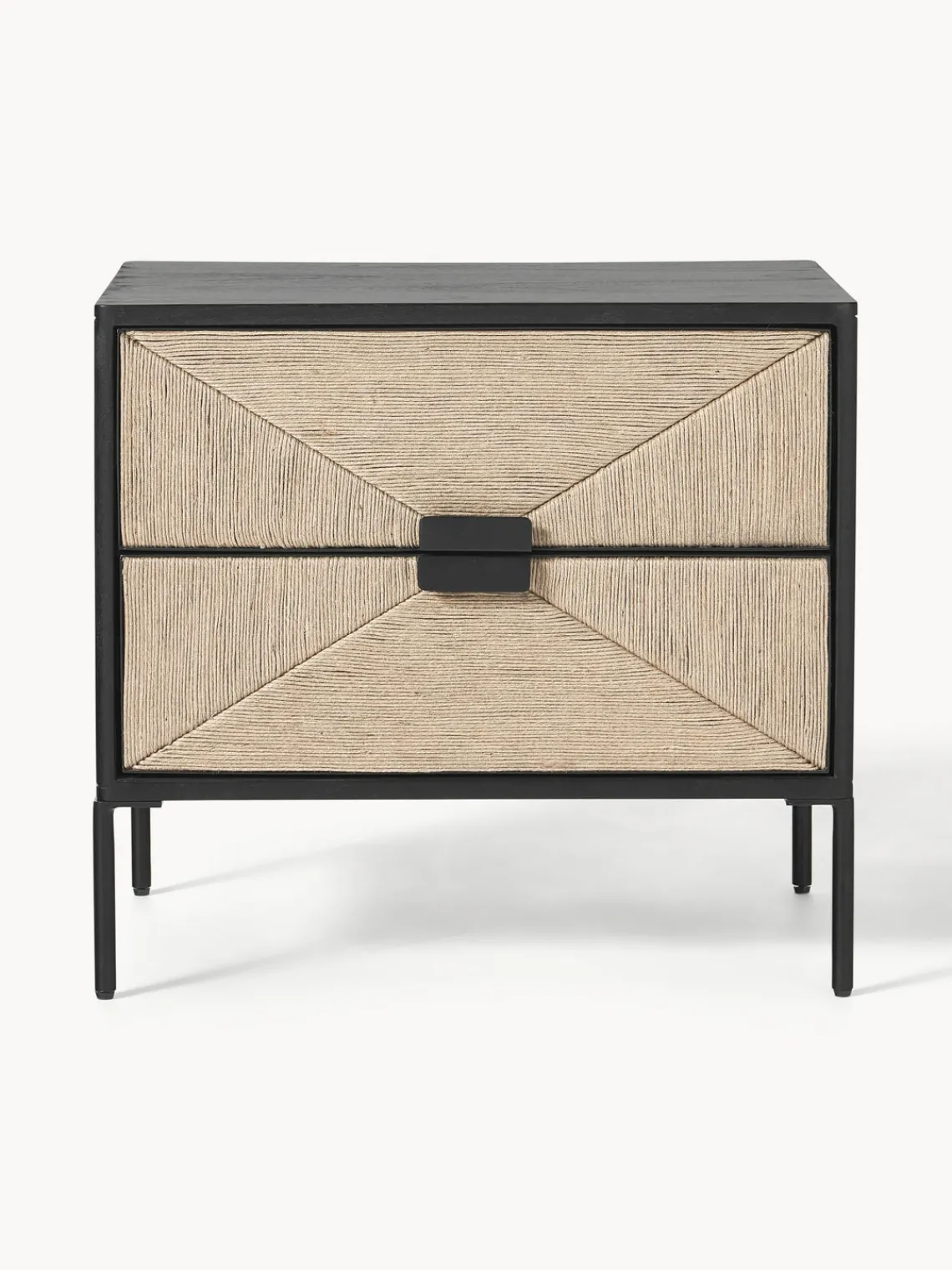 Hot Mesita de noche de madera de mango June, con cajones Mesitas De Noche|Mesitas De Noche