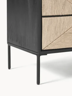 Hot Mesita de noche de madera de mango June, con cajones Mesitas De Noche|Mesitas De Noche