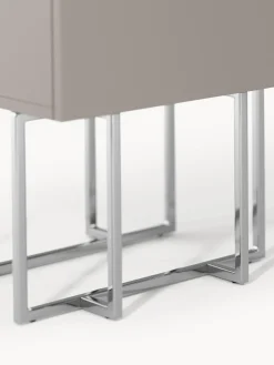 Mesitas De Noche|Mesitas De Noche></noscript>Westwing Collection Mesita de noche de madera Joe Taupe, plateado