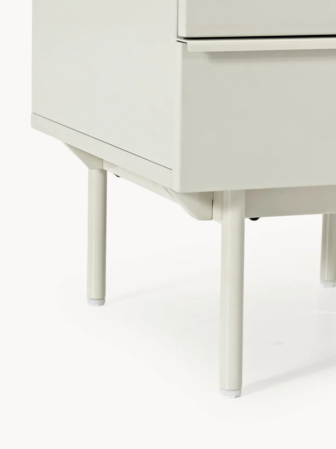 Mesitas De Noche|Mesitas De Noche>Westwing Collection Mesita de noche de madera Elona Beige claro brillante