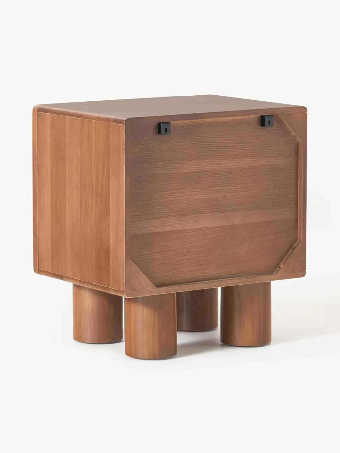 Mesitas De Noche|Mesitas De Noche>Westwing Collection Mesita de noche de madera de roble Cadi Madera de roble pintado marrón