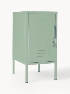 Armarios Infantiles|Mesitas De Noche>Mustard Made Mesita de noche de metal The Shorty, apertura de puerta izquierda o derecha Verde salvia