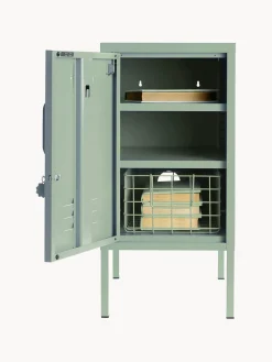 Armarios Infantiles|Mesitas De Noche></noscript>Mustard Made Mesita de noche de metal The Shorty, apertura de puerta izquierda o derecha Verde salvia