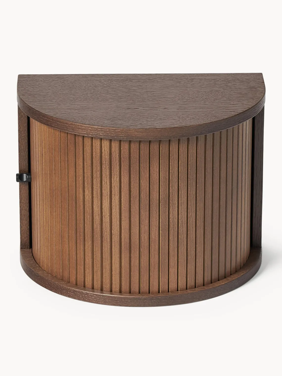 Mesitas De Noche|Mesitas De Noche>Westwing Collection Mesita de noche de pared Calary Madera de roble lacada en marrón oscuro