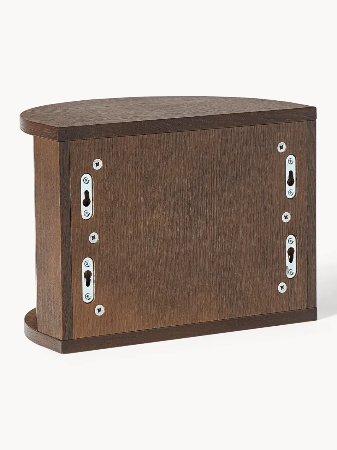 Mesitas De Noche|Mesitas De Noche>Westwing Collection Mesita de noche de pared Calary Madera de roble lacada en marrón oscuro