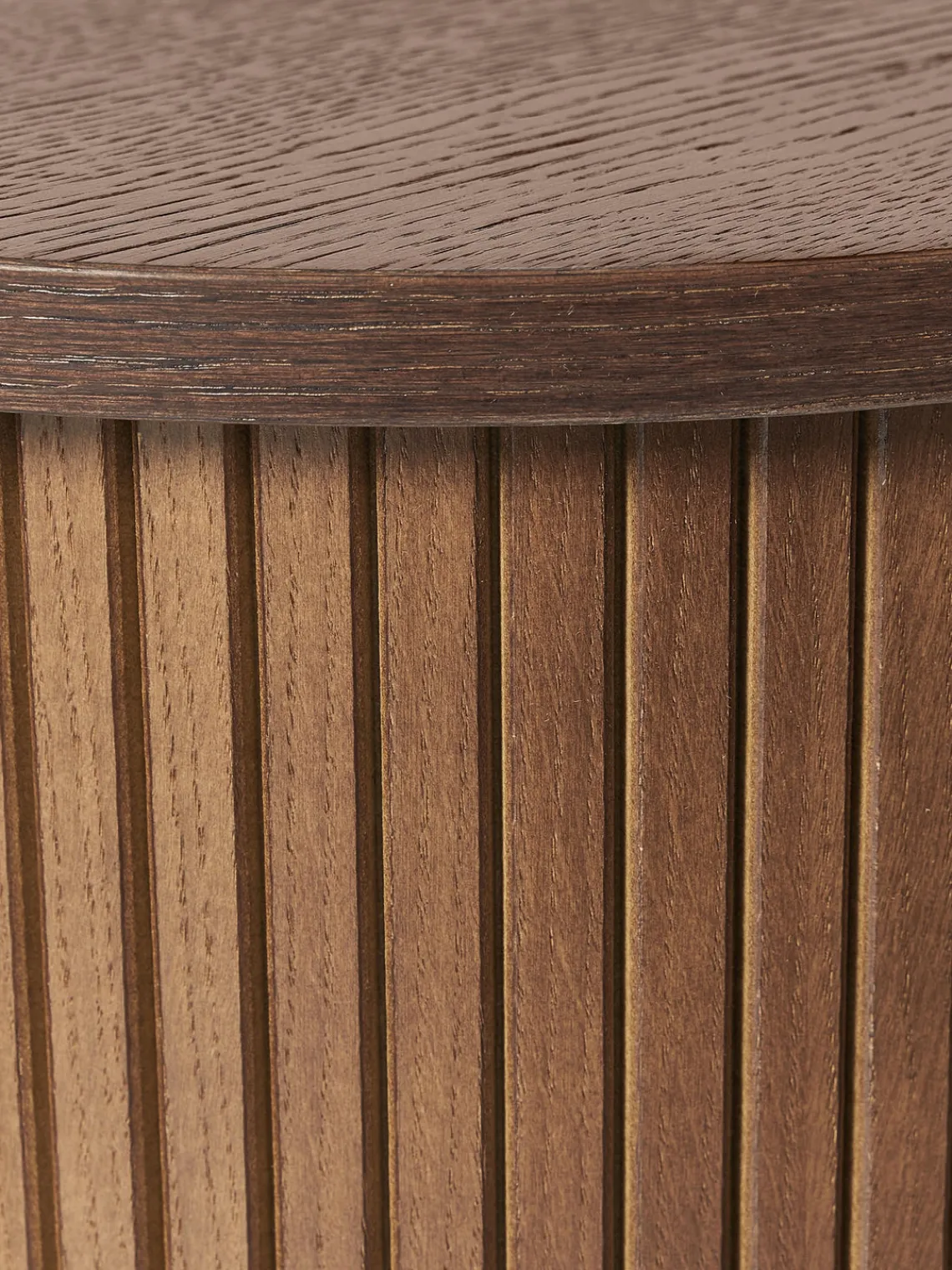 Mesitas De Noche|Mesitas De Noche>Westwing Collection Mesita de noche de pared Calary Madera de roble lacada en marrón oscuro