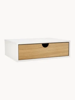 Mesitas De Noche|Mesitas De Noche>Woodman Mesita de noche de pared Farsta Madera de roble, blanco