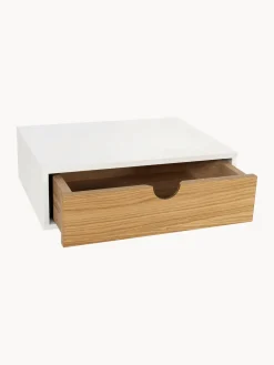 Mesitas De Noche|Mesitas De Noche></noscript>Woodman Mesita de noche de pared Farsta Madera de roble, blanco