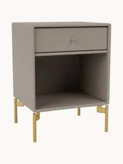 Mesitas De Noche|Mesitas De Noche>Montana Furniture Mesita de noche Dream Greige, dorado