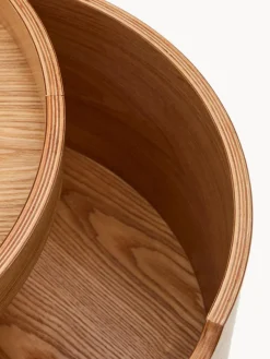 Mesitas De Noche|Mesitas De Noche></noscript> Mesita de noche redonda de madera de eucalipto con espacio de almacenamiento Octavia