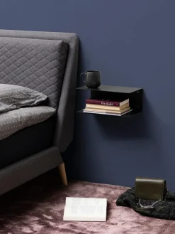 Discount Mesitas de noche de pared de metal Neptun, 2 uds. Mesitas De Noche|Mesitas De Noche