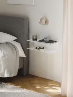 Clearance Mesitas de noche de pared de metal Neptun, 2 uds. Mesitas De Noche|Mesitas De Noche