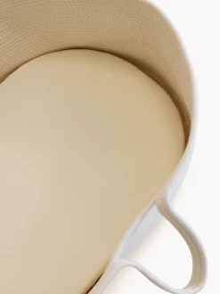 Cunas Para Bebé|Decoración Infantil></noscript>Metallbude Moisés artesanal Robe Tejido blanco Off White