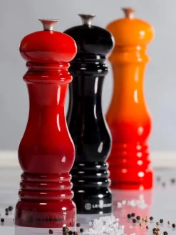 Molinillos De Especias|Molinillos De Especias>LE CREUSET Molinillo de pimienta con mecanismo de cerámica Creuset Negro brillante, plateado