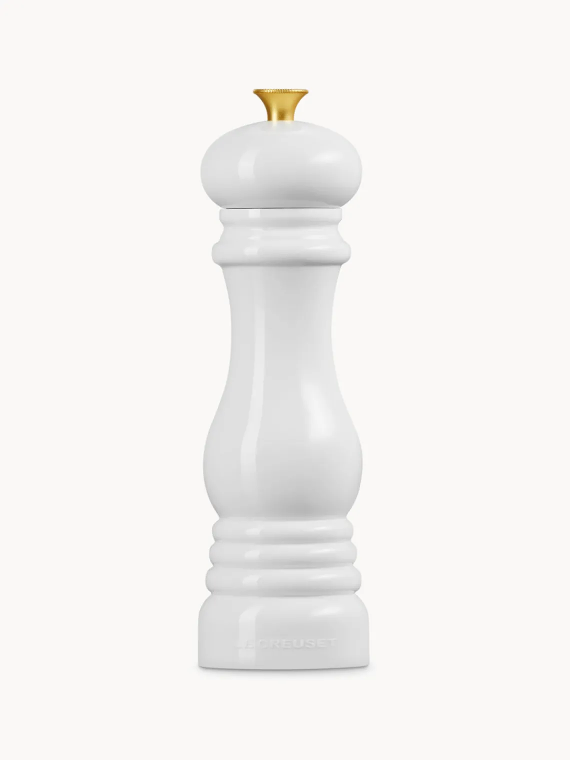 Molinillos De Especias|Molinillos De Especias>LE CREUSET Molinillo de sal con mecanismo de cerámica Creuset Blanco brillante, dorado