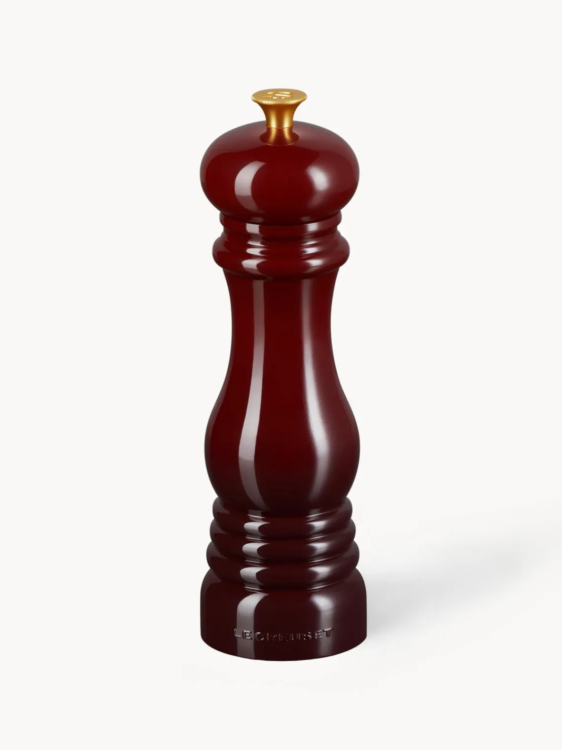 Molinillos De Especias|Molinillos De Especias>LE CREUSET Molinillo de sal con mecanismo de cerámica Creuset Rojo vino brillante, dorado