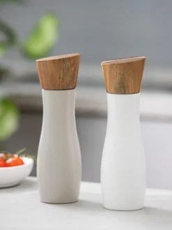 Outlet Molinillo de sal y pimienta con tapadera de madera de acacia Essentials, 2 uds. Molinillos De Especias|Molinillos De Especias