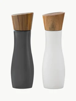 Discount Molinillo de sal y pimienta con tapadera de madera de acacia Essentials, 2 uds. Molinillos De Especias|Molinillos De Especias