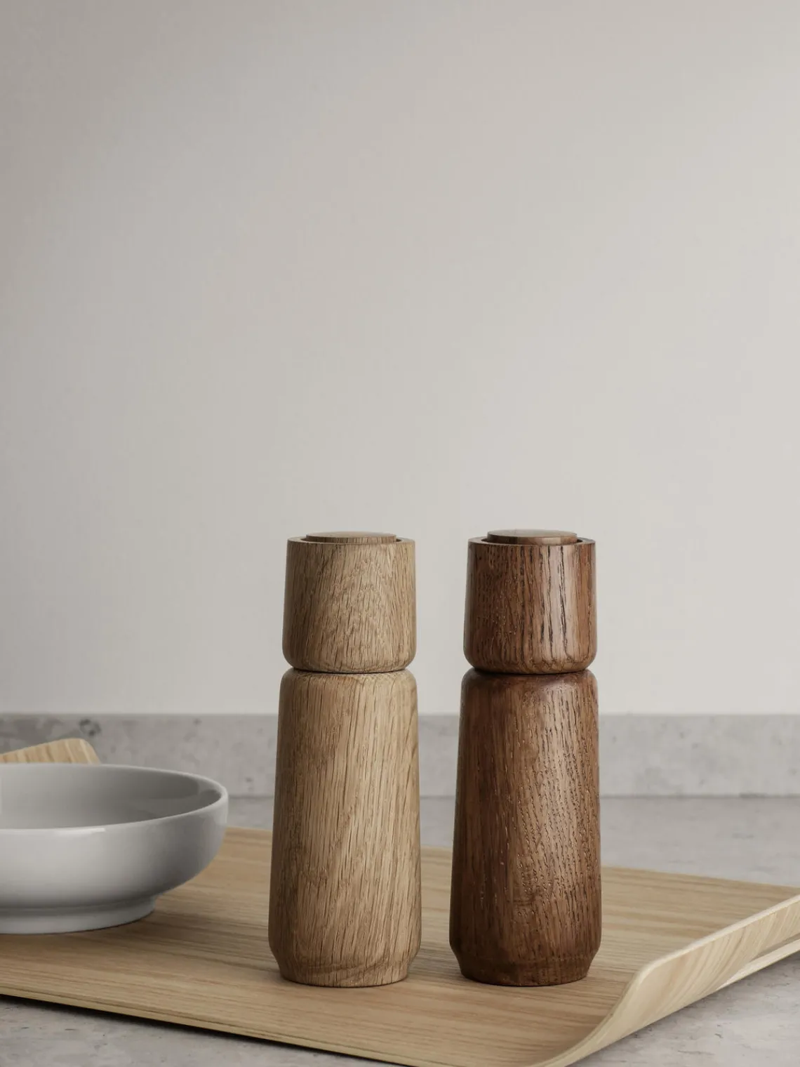 Outlet Molinillo de sal y pimienta de madera de roble Ro Molinillos De Especias|Molinillos De Especias