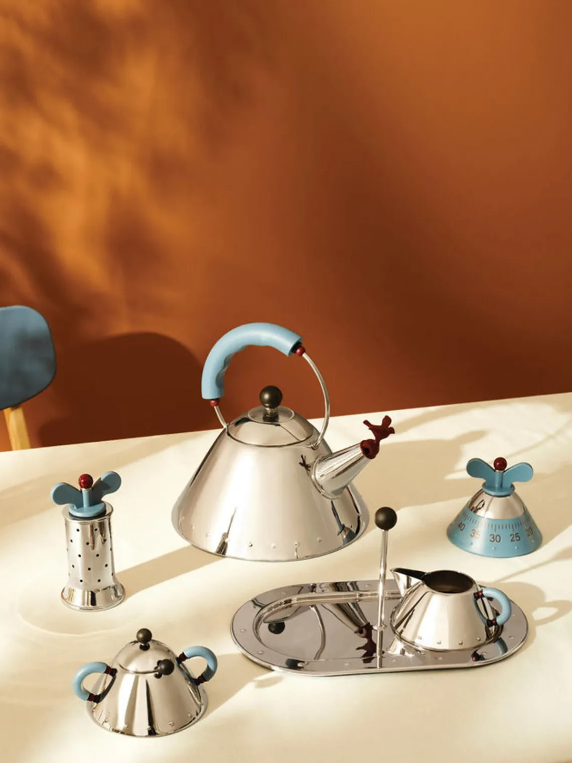 Molinillos De Especias|Molinillos De Especias>ALESSI Molinillo pimentero Graves Gris azulado, plateado