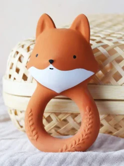 Chupetes Y Mordedores|Juguetes Para Bebés></noscript>A Little Lovely Company Mordedor de caucho natural Fox
