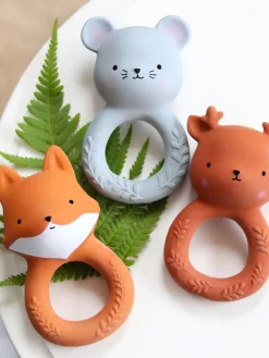 Chupetes Y Mordedores|Juguetes Para Bebés></noscript>A Little Lovely Company Mordedor de caucho natural Fox