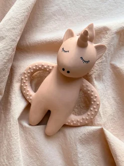 Chupetes Y Mordedores|Decoración Infantil>Konges Slojd Mordedor de goma pintado a mano Rose