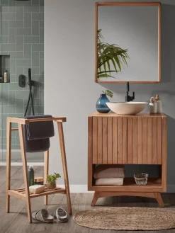 Best Mueble bajo lavabo de madera de teca Kuveni , 70 cm Armarios De Baño|Armarios De Baño