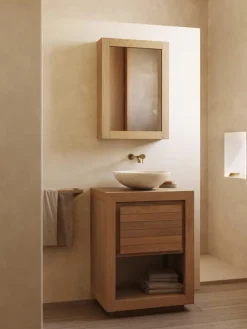 Armarios De Baño|Armarios De Baño></noscript> Mueble de baño de pared con espejo Plubia