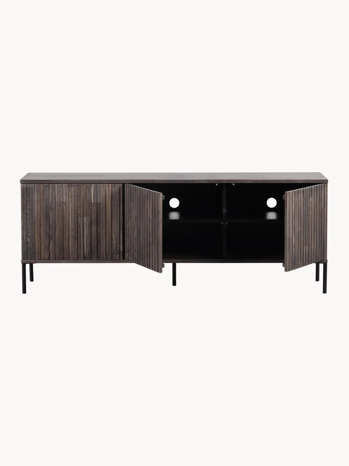 Mueble TV de madera de fresno Avourio, 3 puertas Muebles De Tv|Muebles De Tv