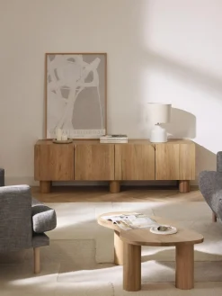 Muebles De Tv|Muebles De Tv>Westwing Collection Mueble TV de madera de roble Cadi Madera de roble aceitada