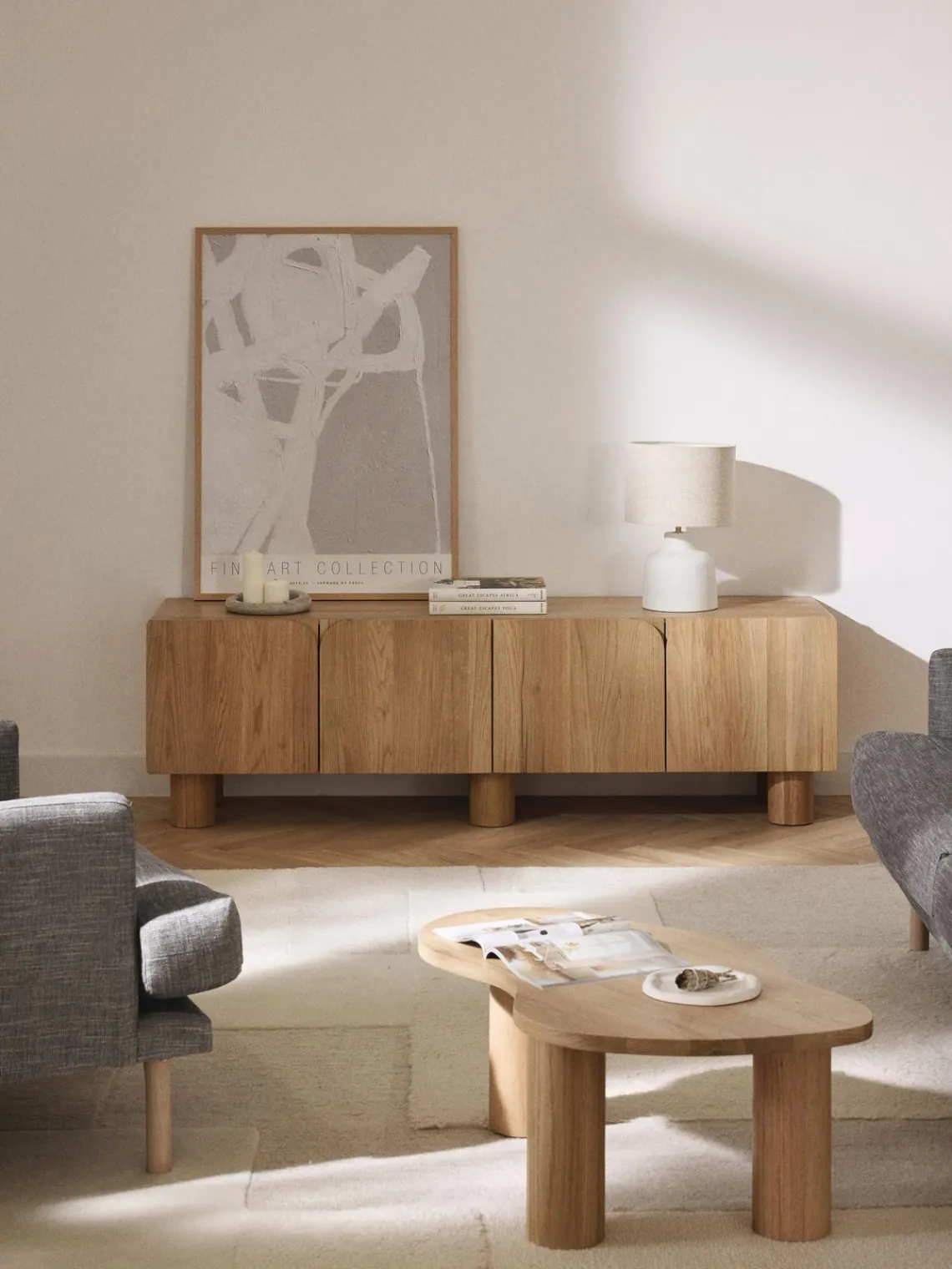 Muebles De Tv|Muebles De Tv>Westwing Collection Mueble TV de madera de roble Cadi Madera de roble aceitada