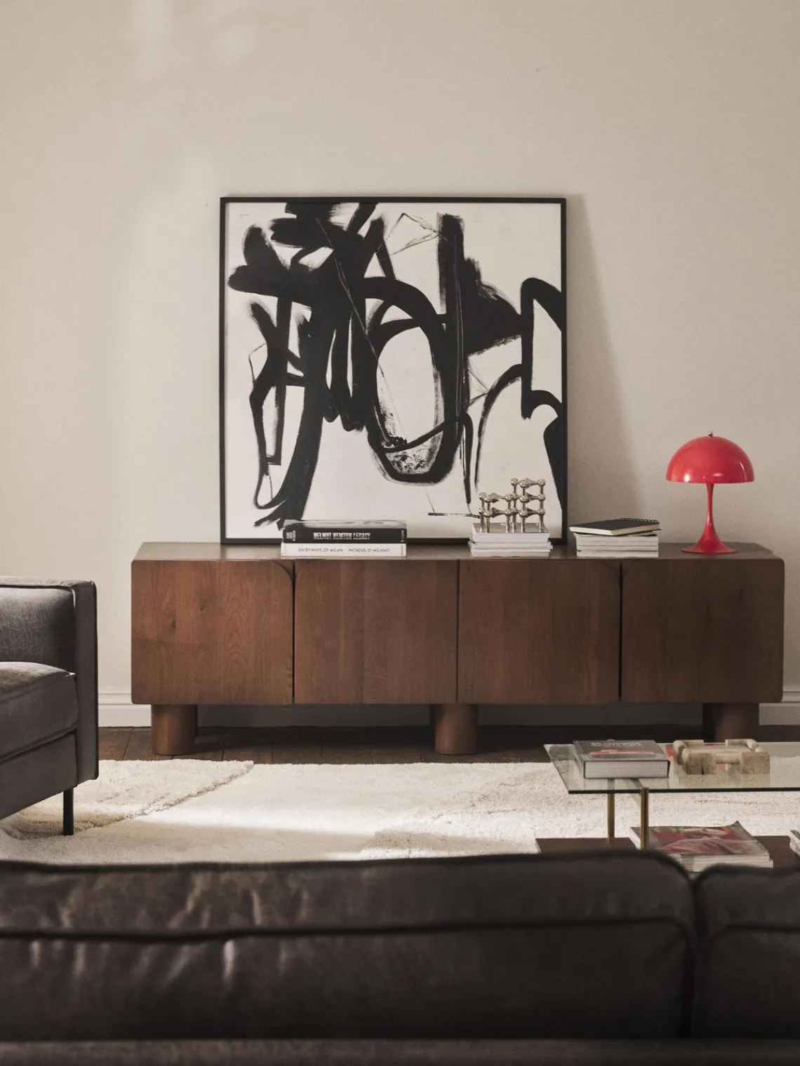 Muebles De Tv|Muebles De Tv>Westwing Collection Mueble TV de madera de roble Cadi Madera de roble pintado marrón