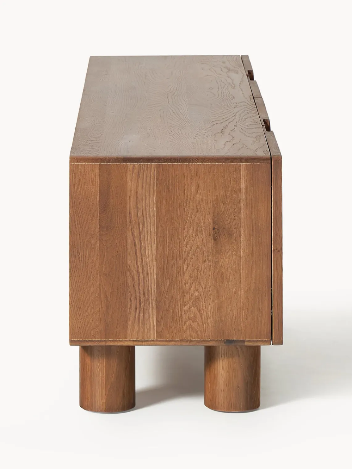 Muebles De Tv|Muebles De Tv>Westwing Collection Mueble TV de madera de roble Cadi Madera de roble pintado marrón