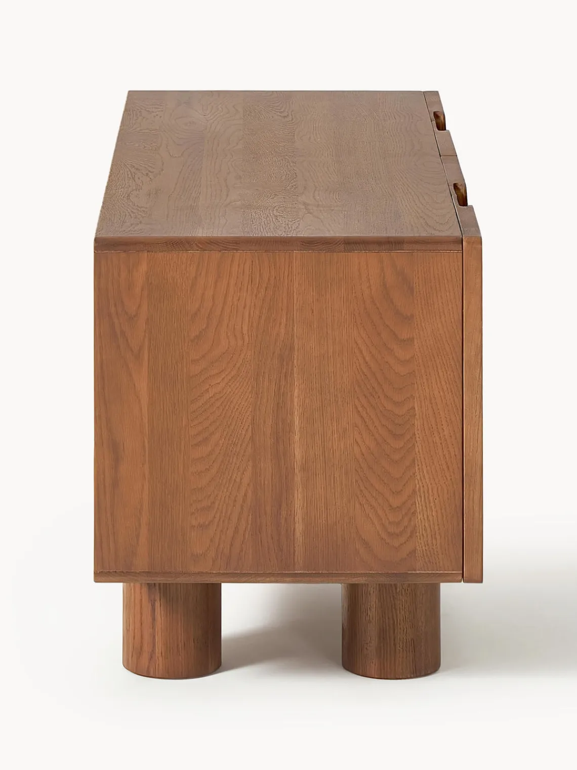 Muebles De Tv|Muebles De Tv>Westwing Collection Mueble TV de madera de roble Cadi Madera de roble pintado marrón