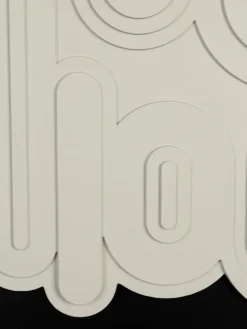 Objetos Decorativos De Pared|Jarrones></noscript>Zuiver Mural en relieve de yeso enmarcado August